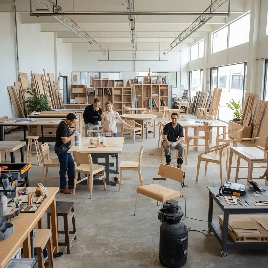 Our furniture workshop in Auckland